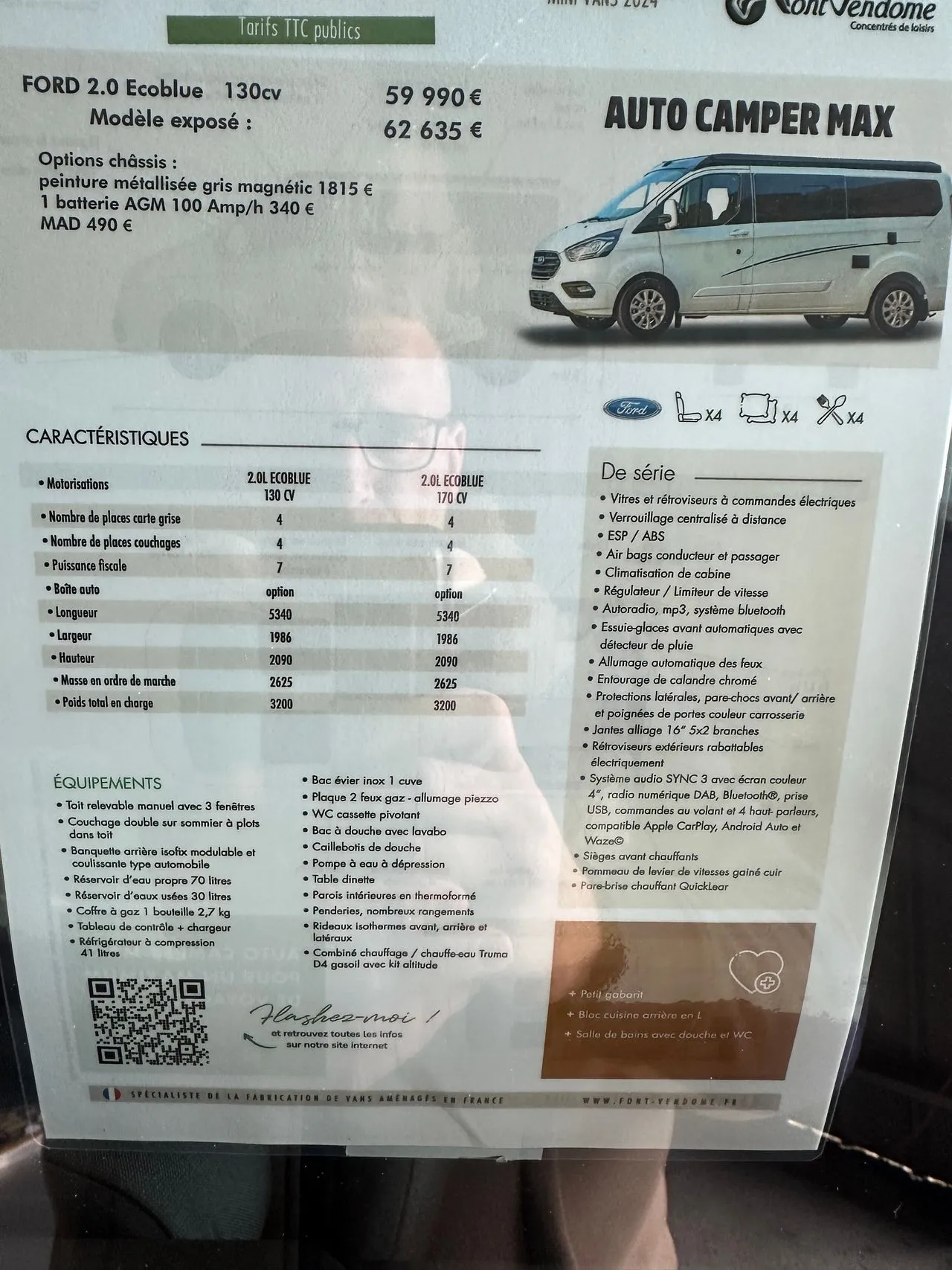 Fourgon aménagé - Font Vendôme - auto camper max - 2024