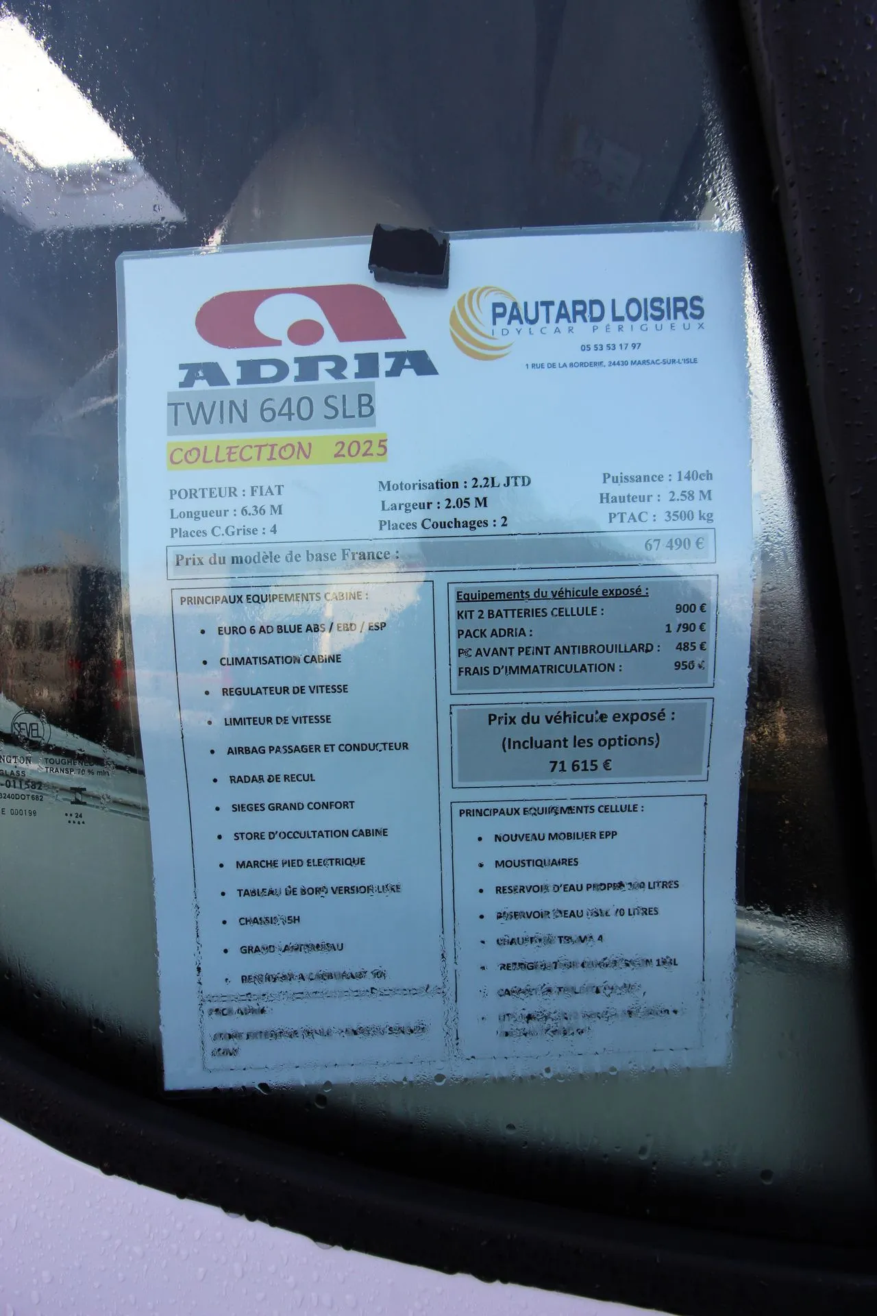 Fourgon aménagé - Adria - Twin 640 SLB - 2025