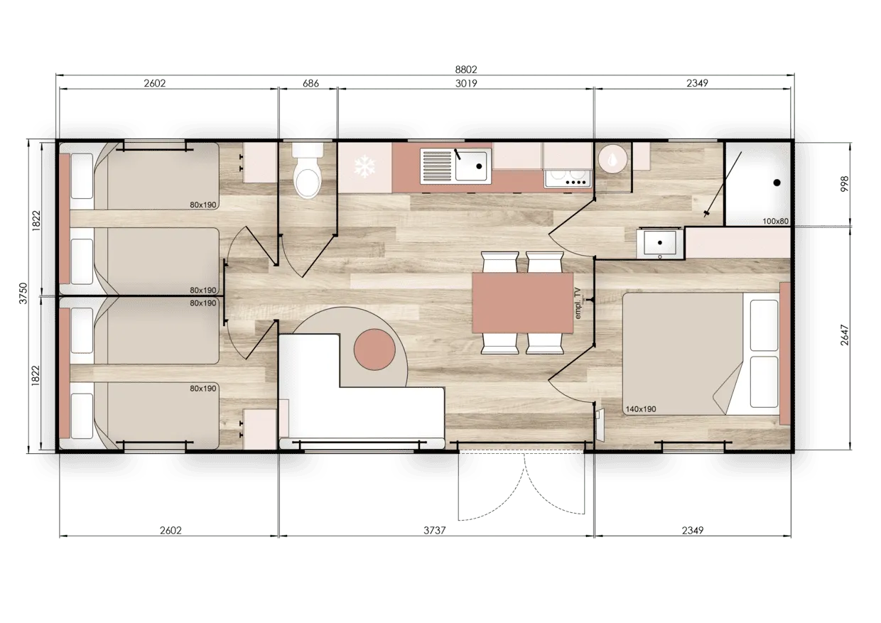 Mobil-home - Trigano - Nest 35 Life 3chs - 2026
