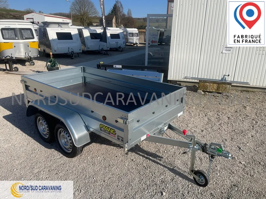 Remorque - Franc - REMORQUE 2.50M FOND BOIS DOUBLE ESSIEU - 2025