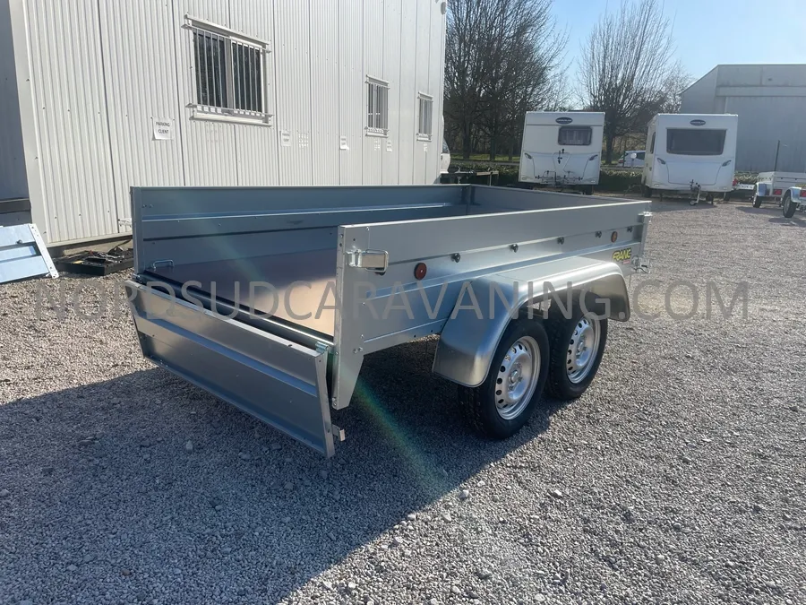 Remorque - Franc - REMORQUE 2.50M FOND BOIS DOUBLE ESSIEU - 2025