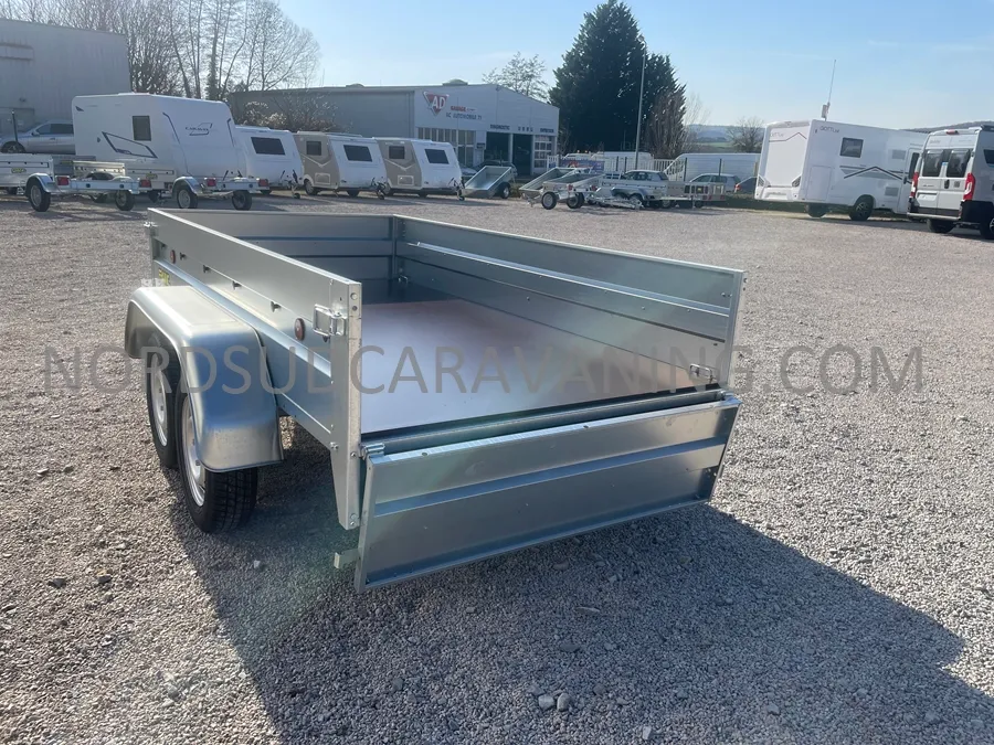 Remorque - Franc - REMORQUE 2.50M FOND BOIS DOUBLE ESSIEU - 2025