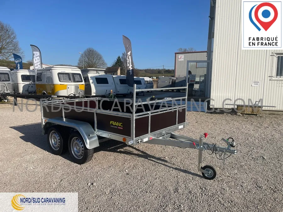 Remorque - Franc - REMORQUE 2.50M BOIS DOUBLE ESSIEU - 2025