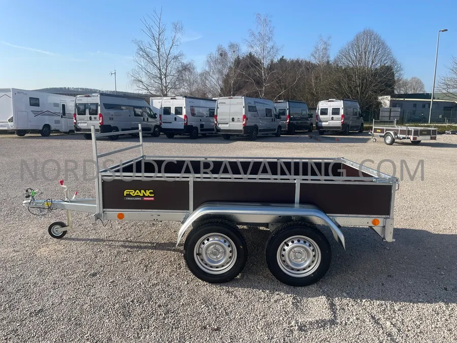 Remorque - Franc - REMORQUE 2.50M BOIS DOUBLE ESSIEU - 2025