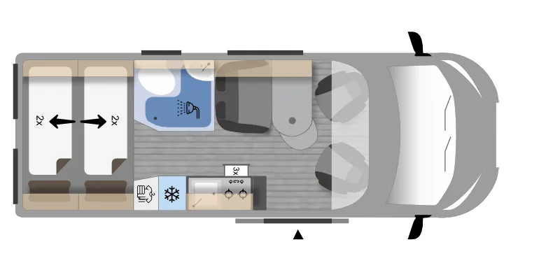 Fourgon aménagé - Clever - Vario Kids 600 - 2026