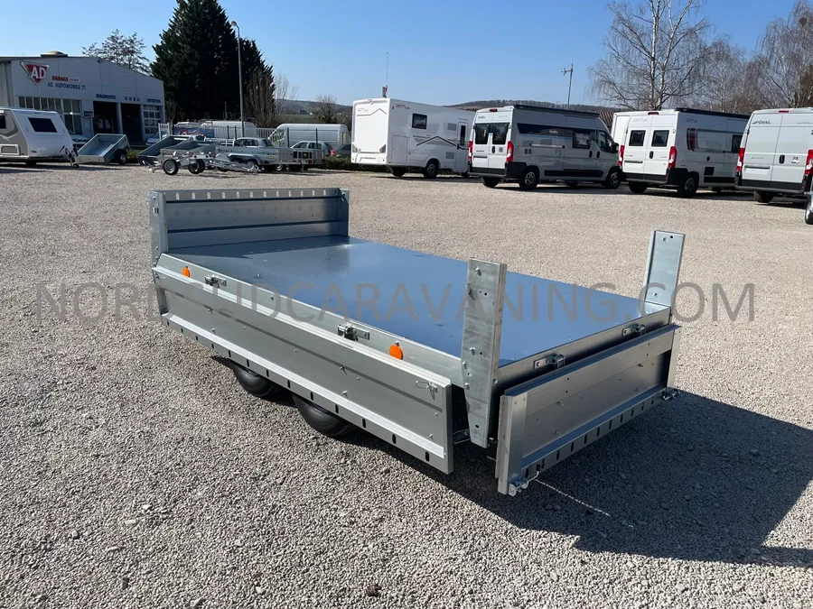 Remorque - Franc - REMORQUE 2.50M FOND TOLE DOUBLE ESSIEU - 2025