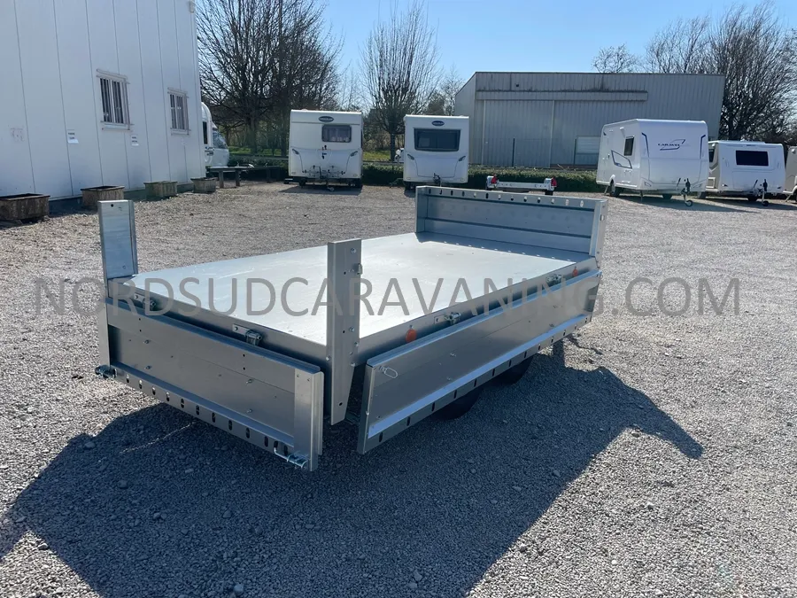 Remorque - Franc - REMORQUE 2.50M FOND TOLE DOUBLE ESSIEU - 2025