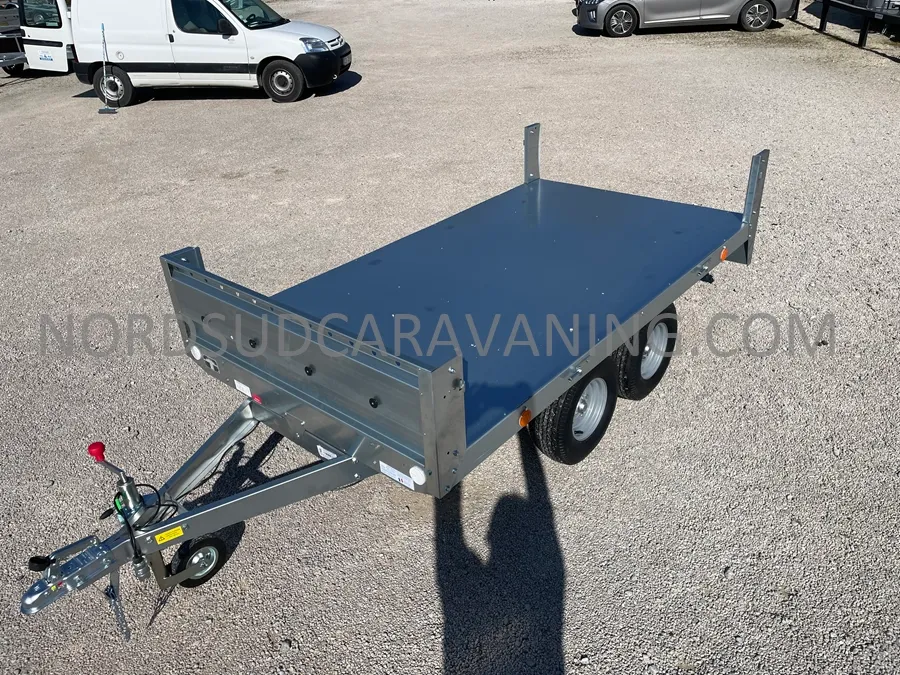 Remorque - Franc - REMORQUE 2.50M FOND TOLE DOUBLE ESSIEU - 2025