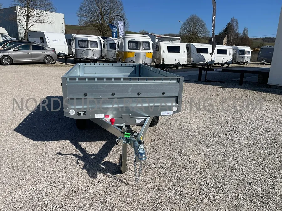REMORQUE 2.50M FOND TOLE DOUBLE ESSIEU