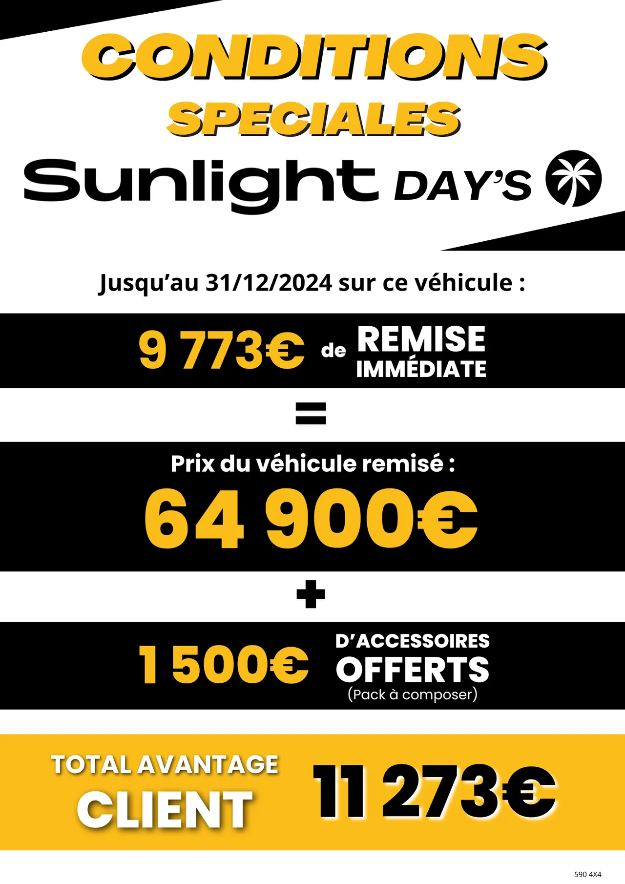 Fourgon aménagé - Sunlight - CLIFF 590 4x4 ADVENTURE EDITION - 2024